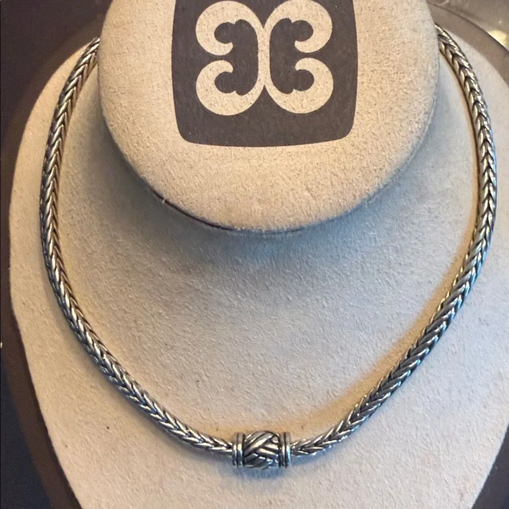 Silver Braided Necklace!